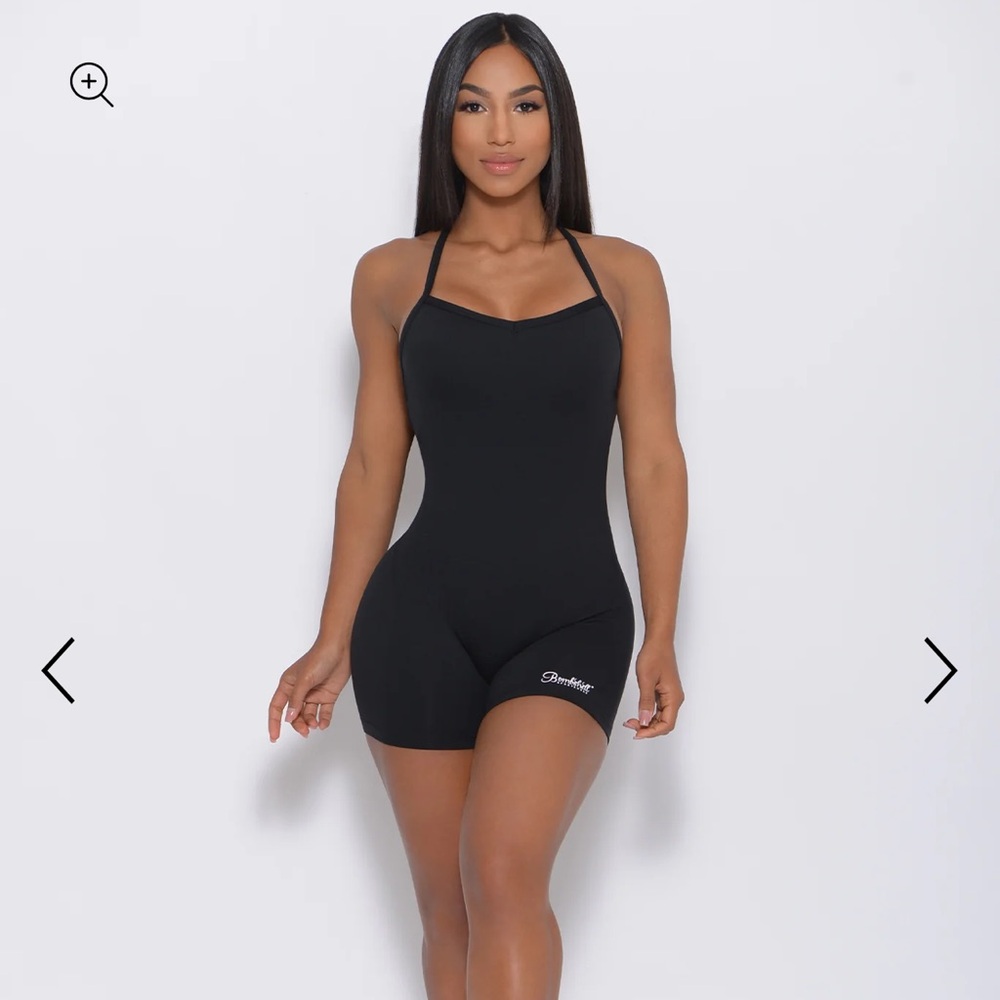 Bombshell sportswear bodysuit scultped black